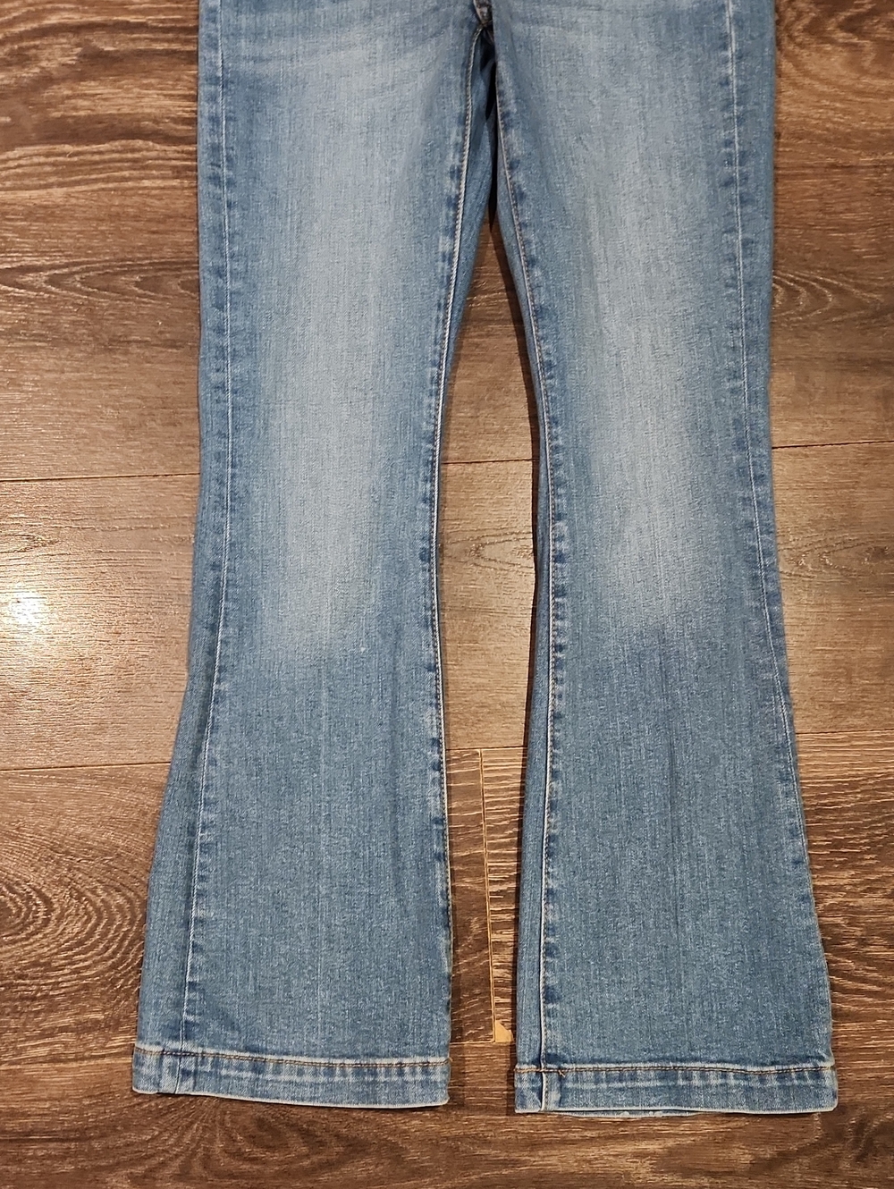 ❤️ NWOT! LOFT HIGH RISE SLIM FLARE JEANS, PATCH POCKETS, 0P (25 PETITE) - Picture 4 of 9